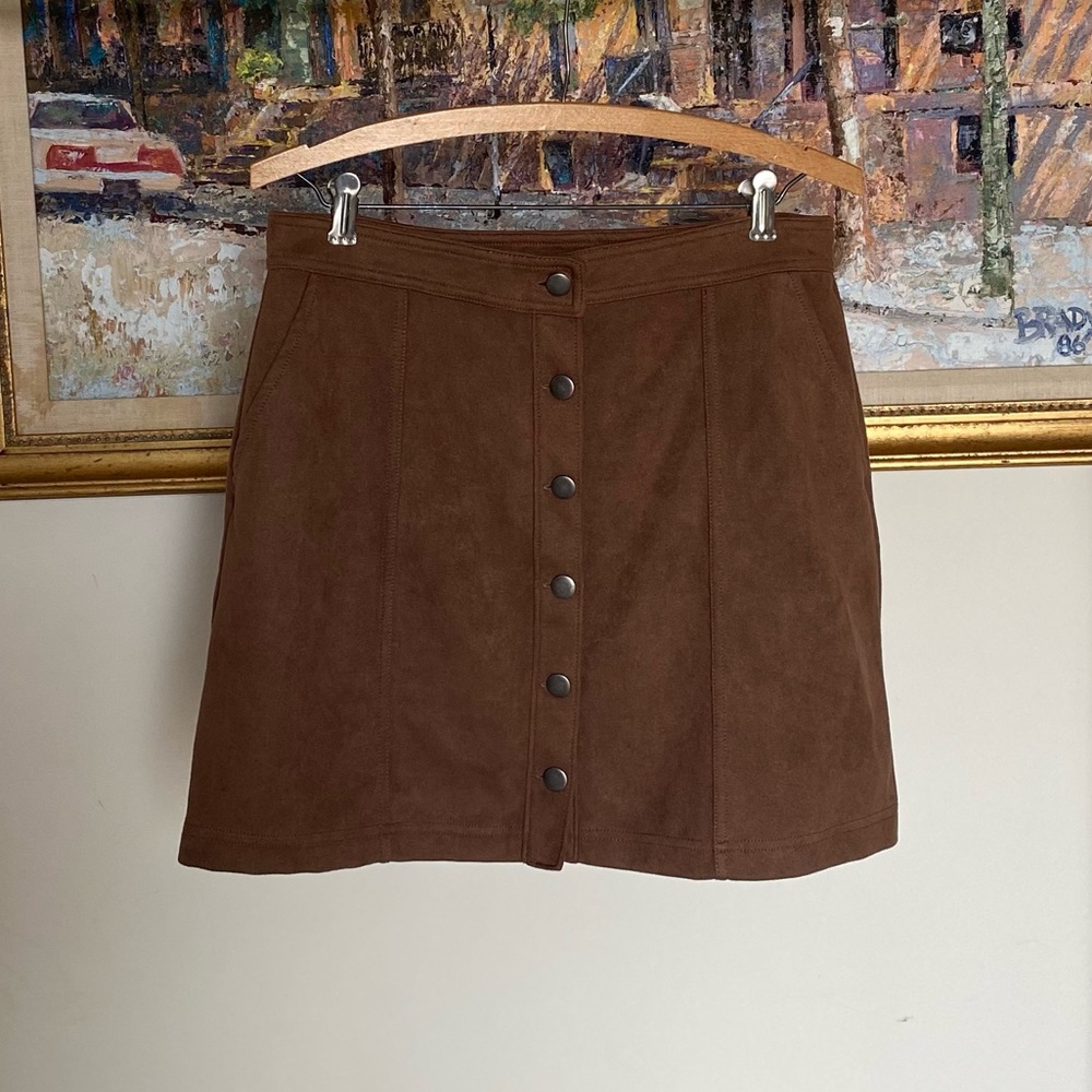 14th & Union suede skirt